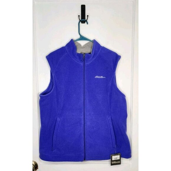 Eddie Bauer NWT Womens Sz 2XL Quest 200 Fleece Vest Bluebell Full Zip Soft - Picture 1 of 6